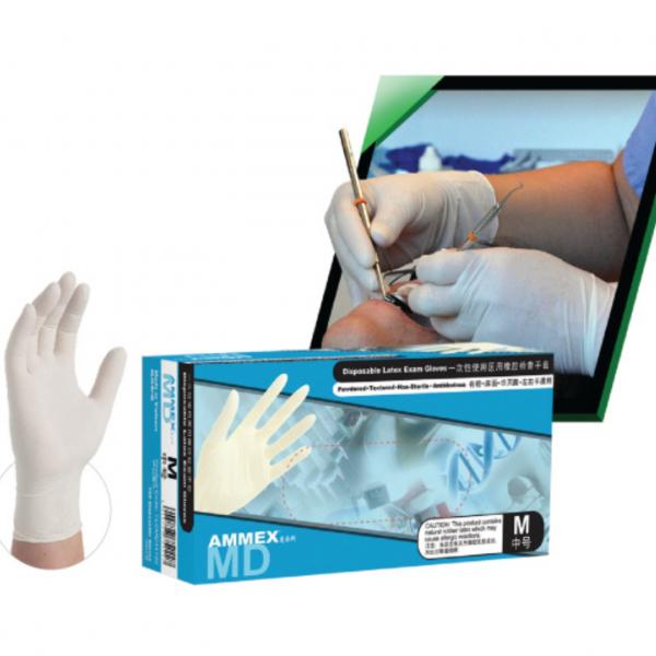 AMMEX愛(ài)馬斯 醫用有粉乳膠手套經(jīng)濟型 TLCMD