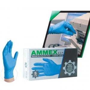 AMMEX愛(ài)馬斯丁腈手套深藍色無(wú)粉耐用型200只裝APFNCHD